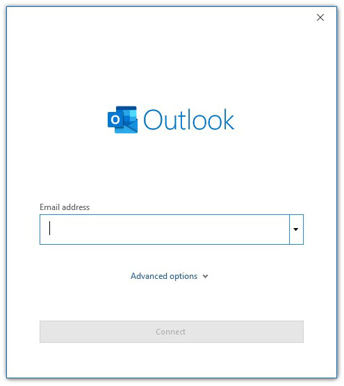 create outlook email without skype